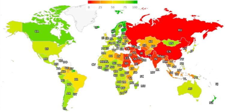 Россия заняла предпоследнее место по уровню свободы интернета, обогнав только Северную Корею — отчёт Cloudwards.